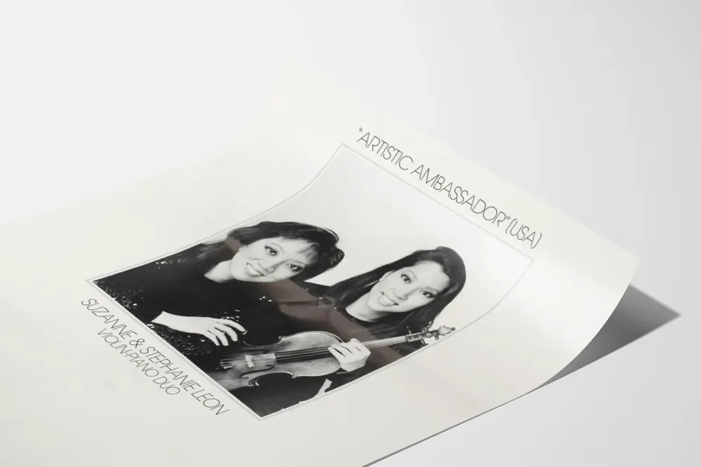 Juliste Duo Viulu-Piano Suzanne & Stephanie Leon