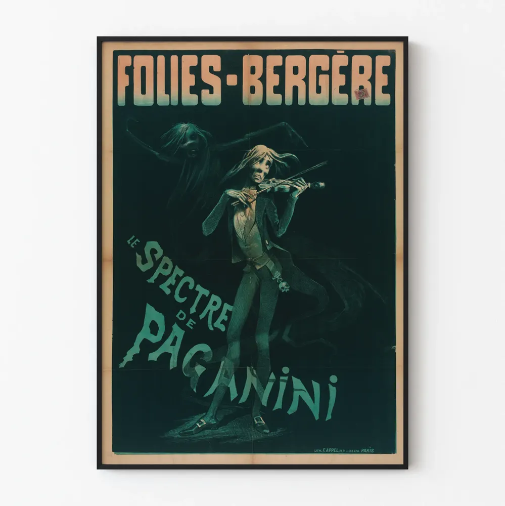 Juliste Folies Bergère Paganinin spektri