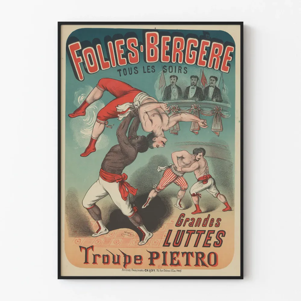 Juliste Folies Bergère - Suuret taistelut Pietro-ryhmä