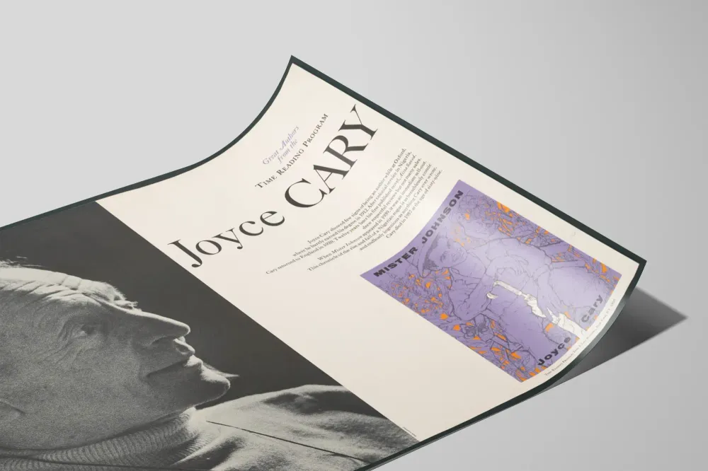 Juliste Joyce Cary - Suurten kirjailijoiden aikakauden lukuprojekti