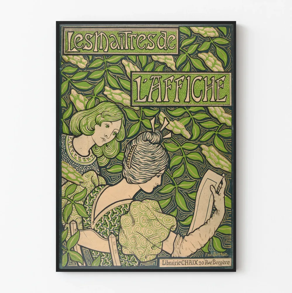 Juliste Julisteiden mestarit - Vintage seinäkoriste Art Nouveau