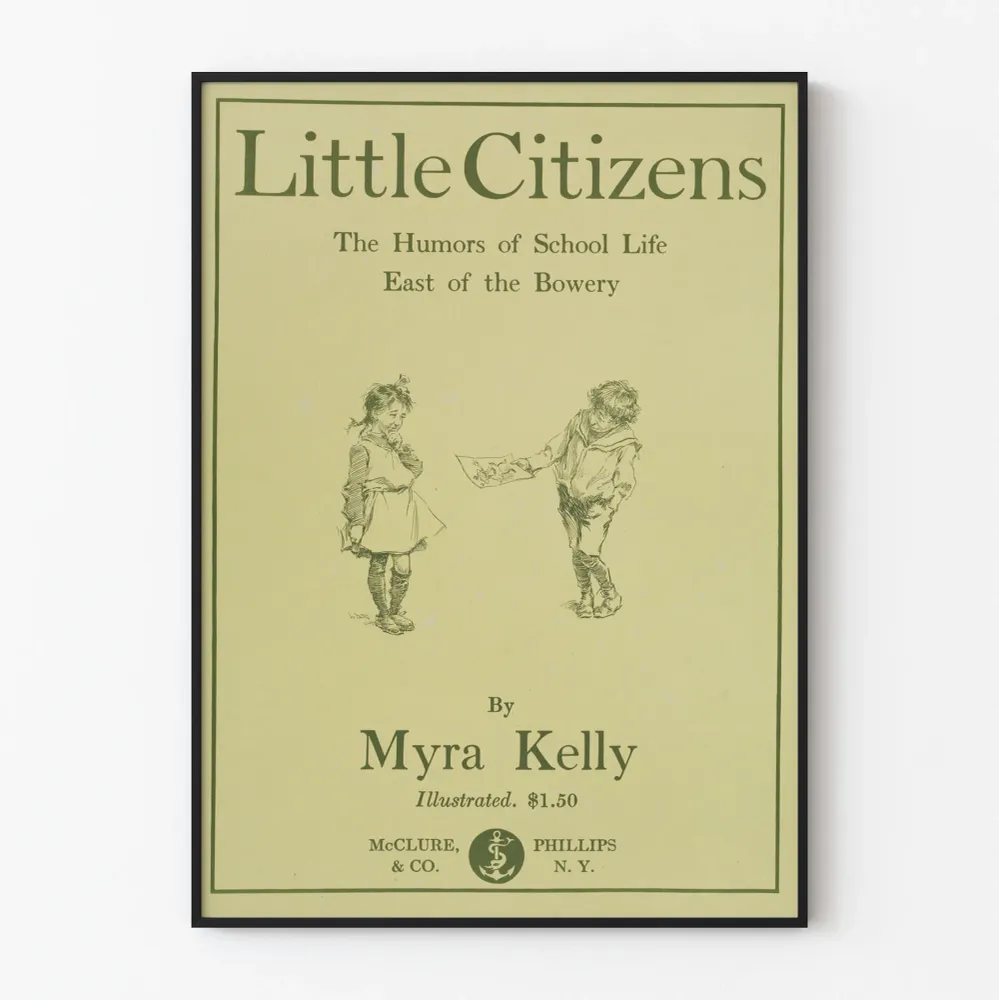 Juliste Little Citizens – Vintage-seinäkoriste lastenhuoneisiin