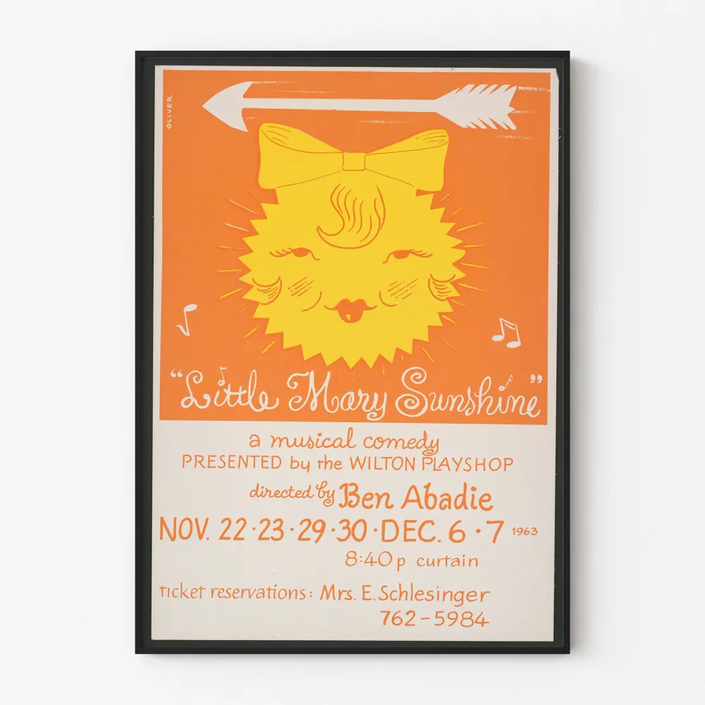 Juliste Little Mary Sunshine musikaalinen vintage