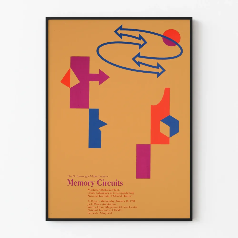 Juliste Memory Circuits - Abstrakti Vintage-seinäkoristelu