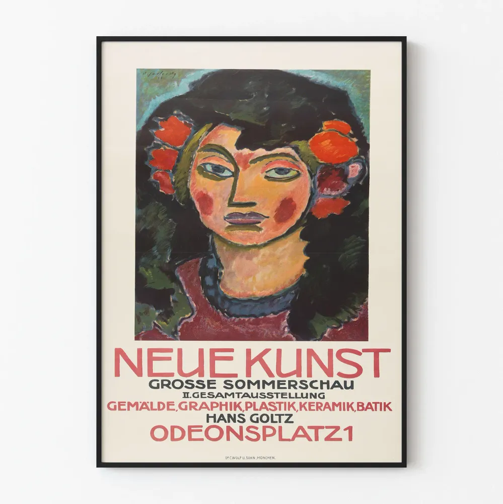 Juliste Neue Kunst - Nykytaiteen näyttely Münchenissä