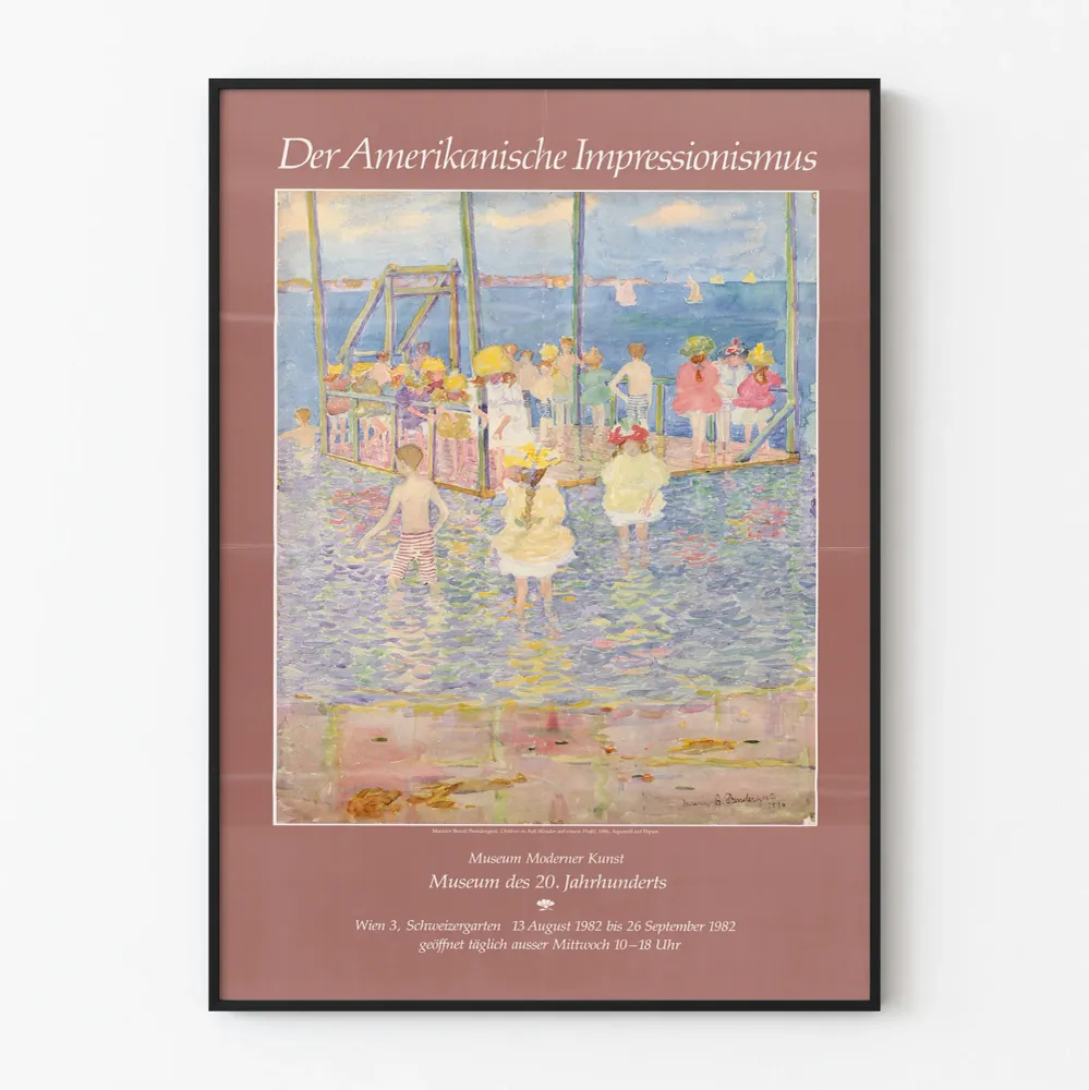 Juliste Näyttely Der Amerikanische Impressionismus - Modernin taiteen museo 1982