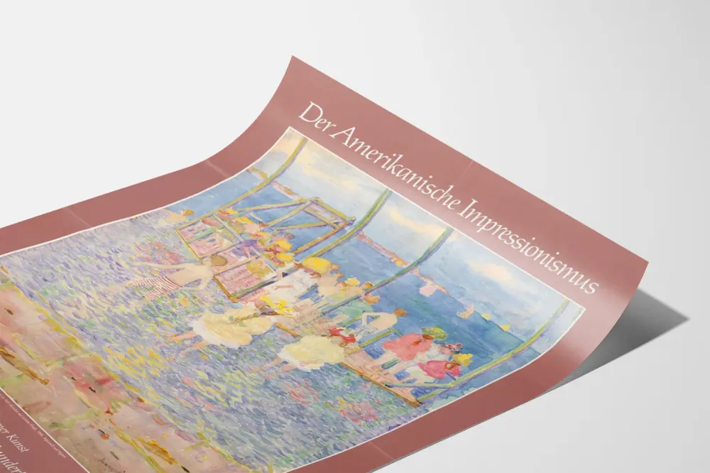 Juliste Näyttely Der Amerikanische Impressionismus - Modernin taiteen museo 1982