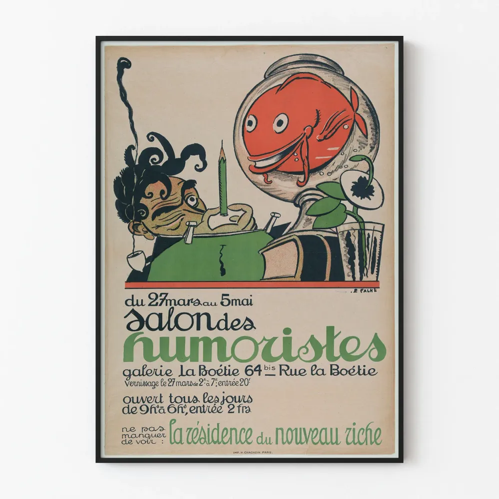 Juliste Salon des Humoristes Galerie La Boétie