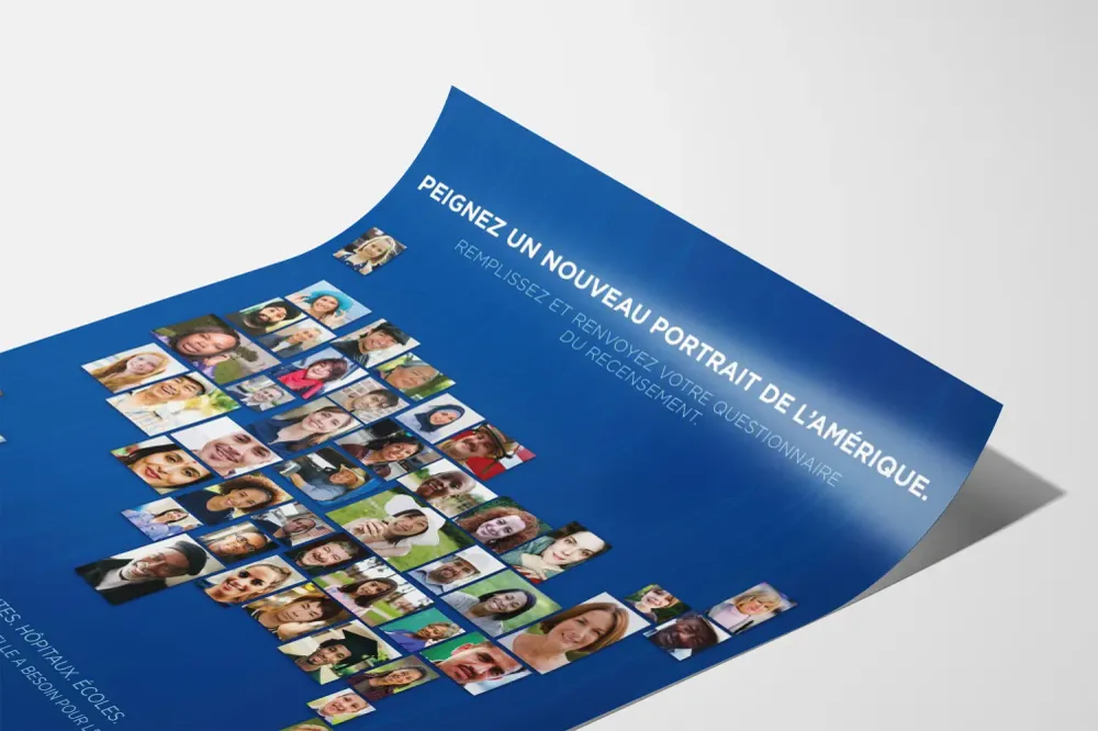 Juliste Seinän koristelu Yhdysvaltojen vuoden 2010 väestönlaskenta