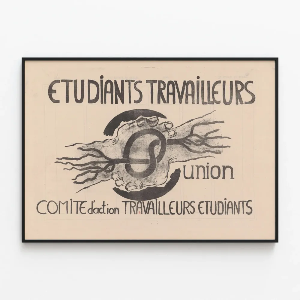 Juliste Union Étudiants Travailleurs Comité d'Action