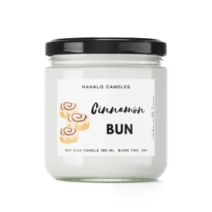 KANELIPULLA Soijakynttilä 180 ml käsintehty MahaloCandles