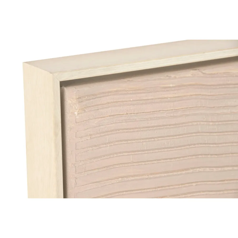 Kangas Home ESPRIT Beige Abstrakti Skandinaavinen 102 x 4,5 x 102 cm (2 osaa)