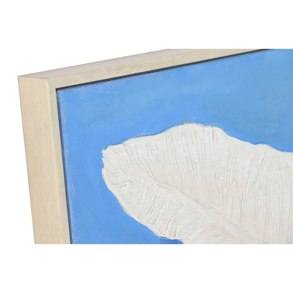 Kangas Home ESPRIT Sininen Valkoinen Levyt Trooppinen 82,5 x 4,5 x 122,5 cm (2 osaa)