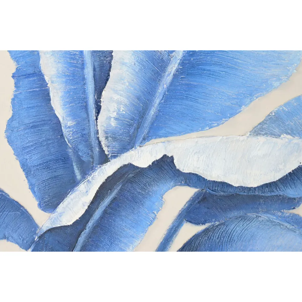 Kangas Home ESPRIT Sininen Valkoinen Levyt Trooppinen 82,5 x 4,5 x 122,5 cm (2 osaa)