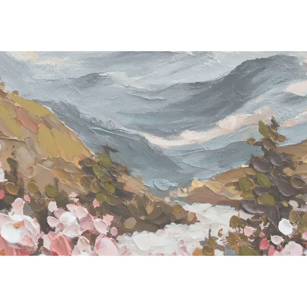 Kangas Home ESPRIT Valkoinen Pinkki Vuori 80 x 3,5 x 80 cm (2 osaa)