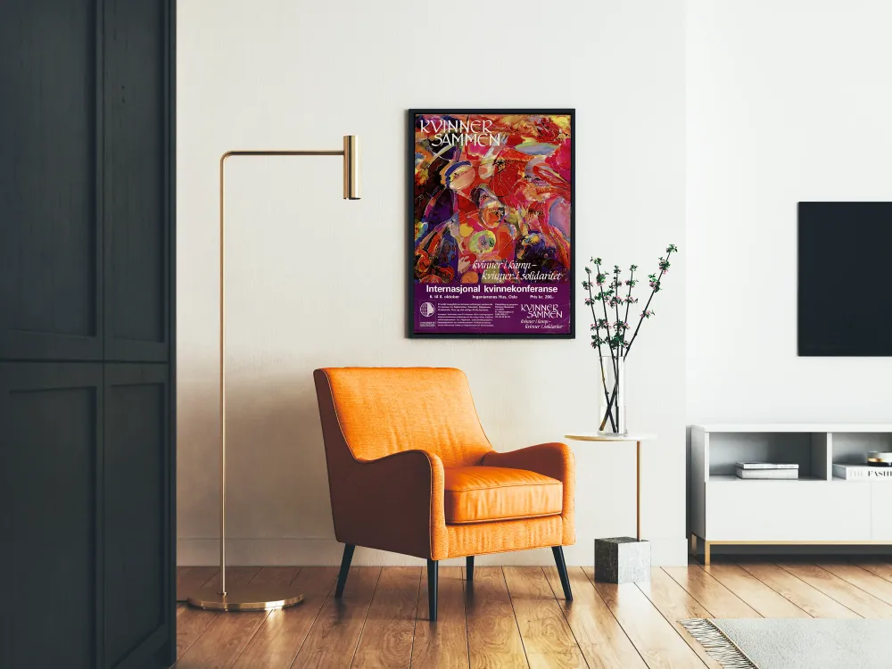 Kansainvälinen juliste Naiskonferenssi Naiset solidaarisuudessa