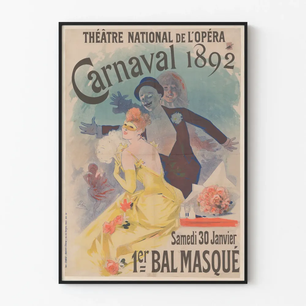 Karnevaalijuliste 1892 Kansallisoopperan teatteri - Maskeerattu baletti