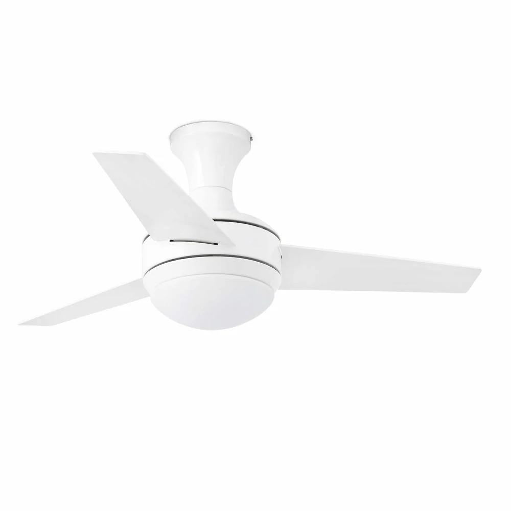 Kattotuuletin mini ufo Ø 100cm 3 siipi 2-liekki valkoinen, valkoinen--maapeli