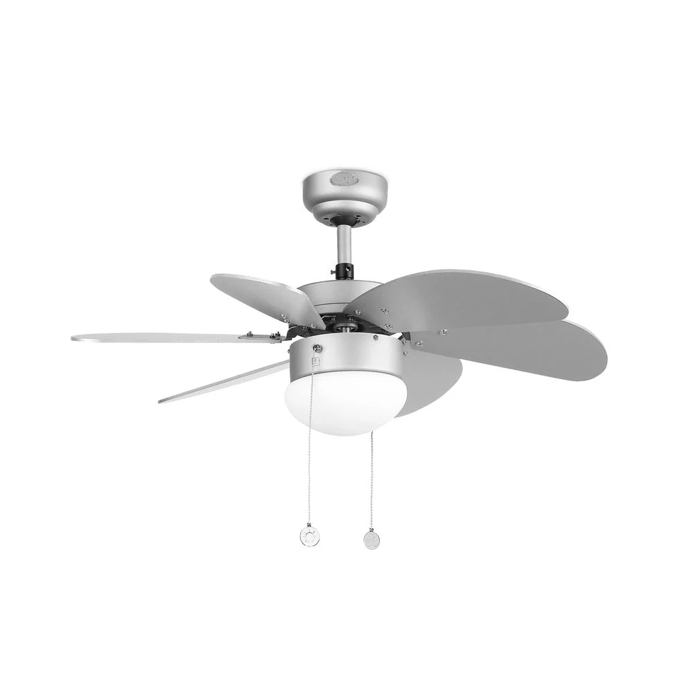 Kattotuuletin palao Ø 82cm 6 siipi E14 harmaa, harmaa