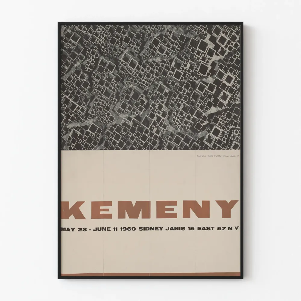 Kemeny 1960 - Näyttelyn juliste vintage-seinäkoriste