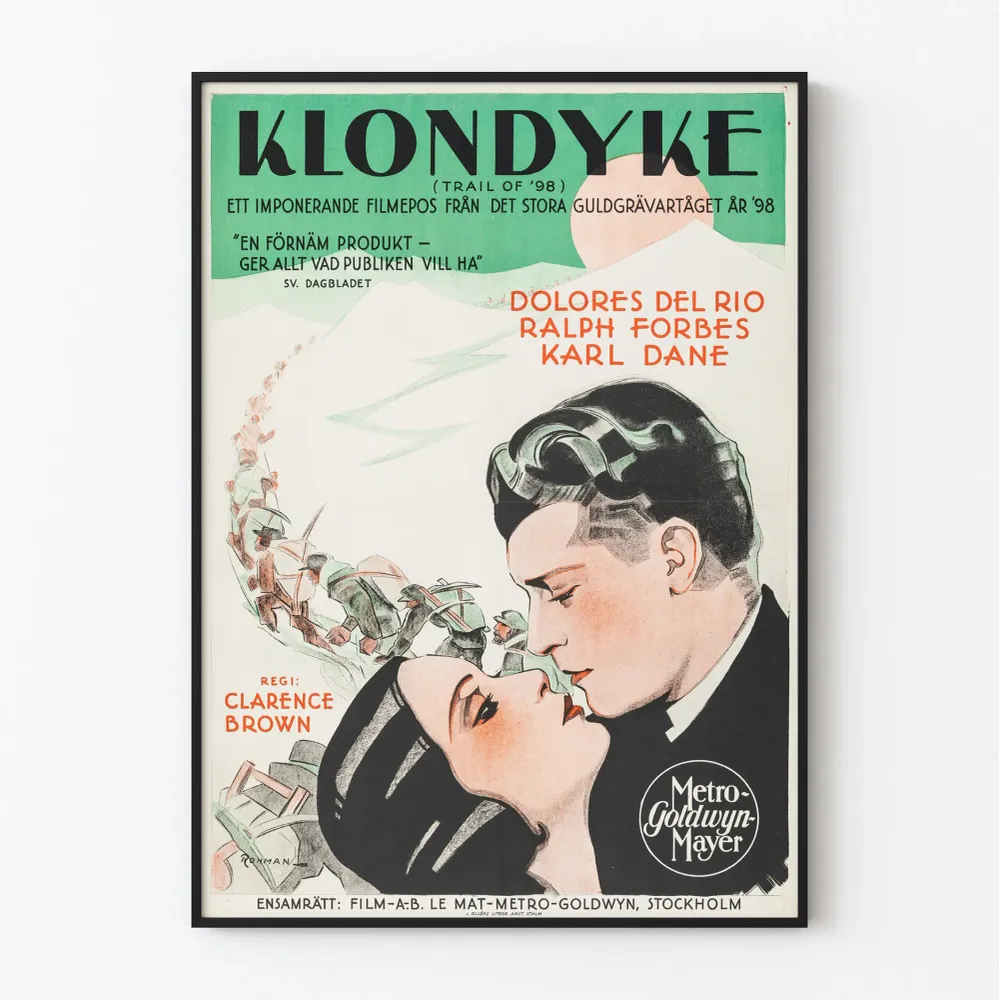 Klondyke Trail '98 -elokuvan vintagejuliste