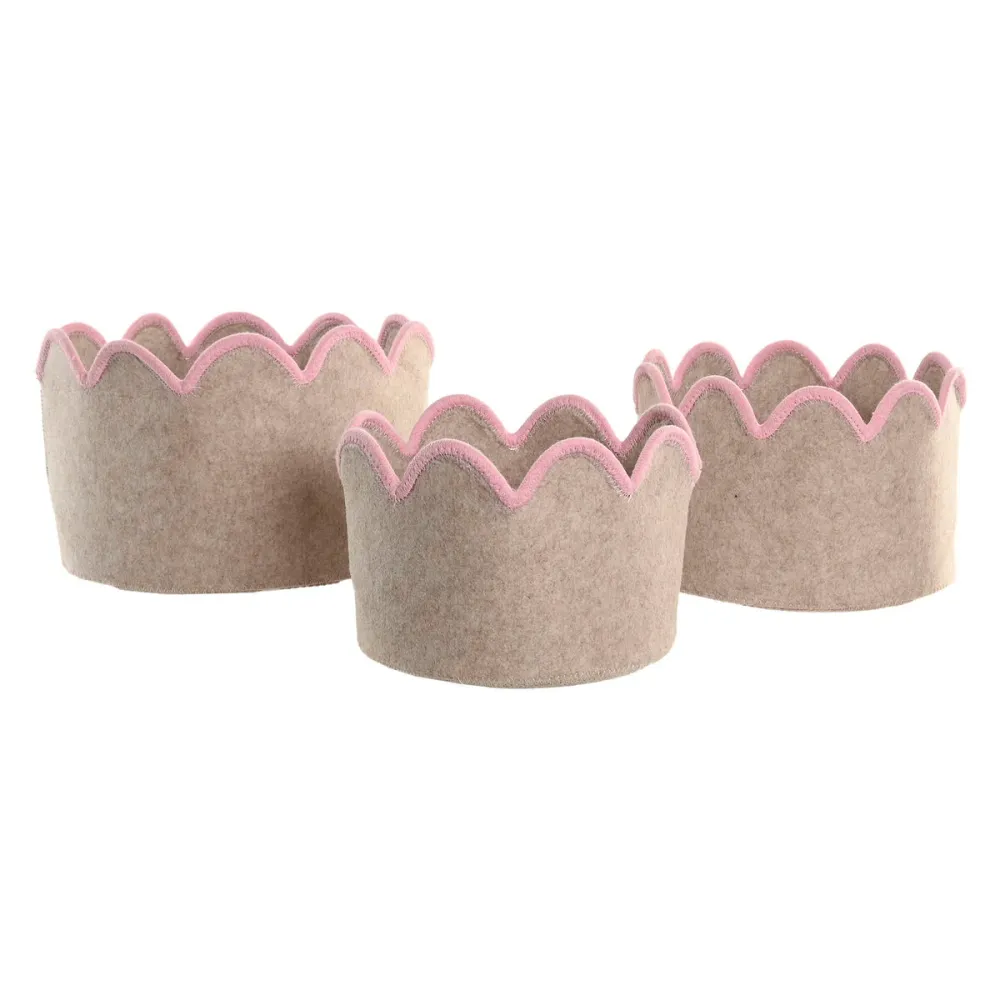Korisetti Home ESPRIT Sininen Vihreä Beige Pinkki Lasten (3 Kappaletta) (3 osaa)