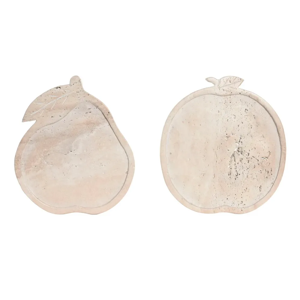 Koristehahmo Home ESPRIT Beige Skandinaavinen 30 X 27 X 1,8 CM (2 osaa)