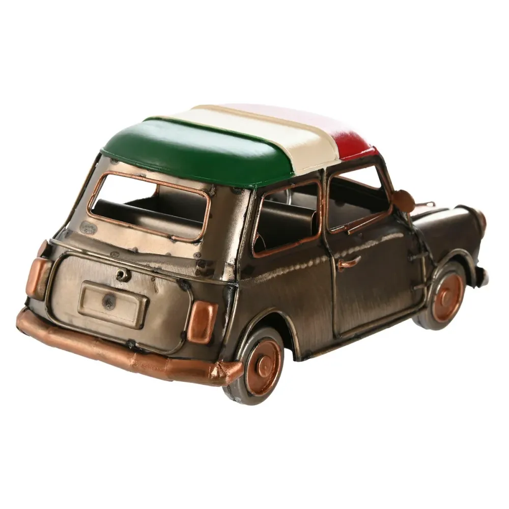 Koristehahmo Home ESPRIT Kullattu Hopeinen Auto Vintage 17 x 9 x 8 cm (3 osaa)