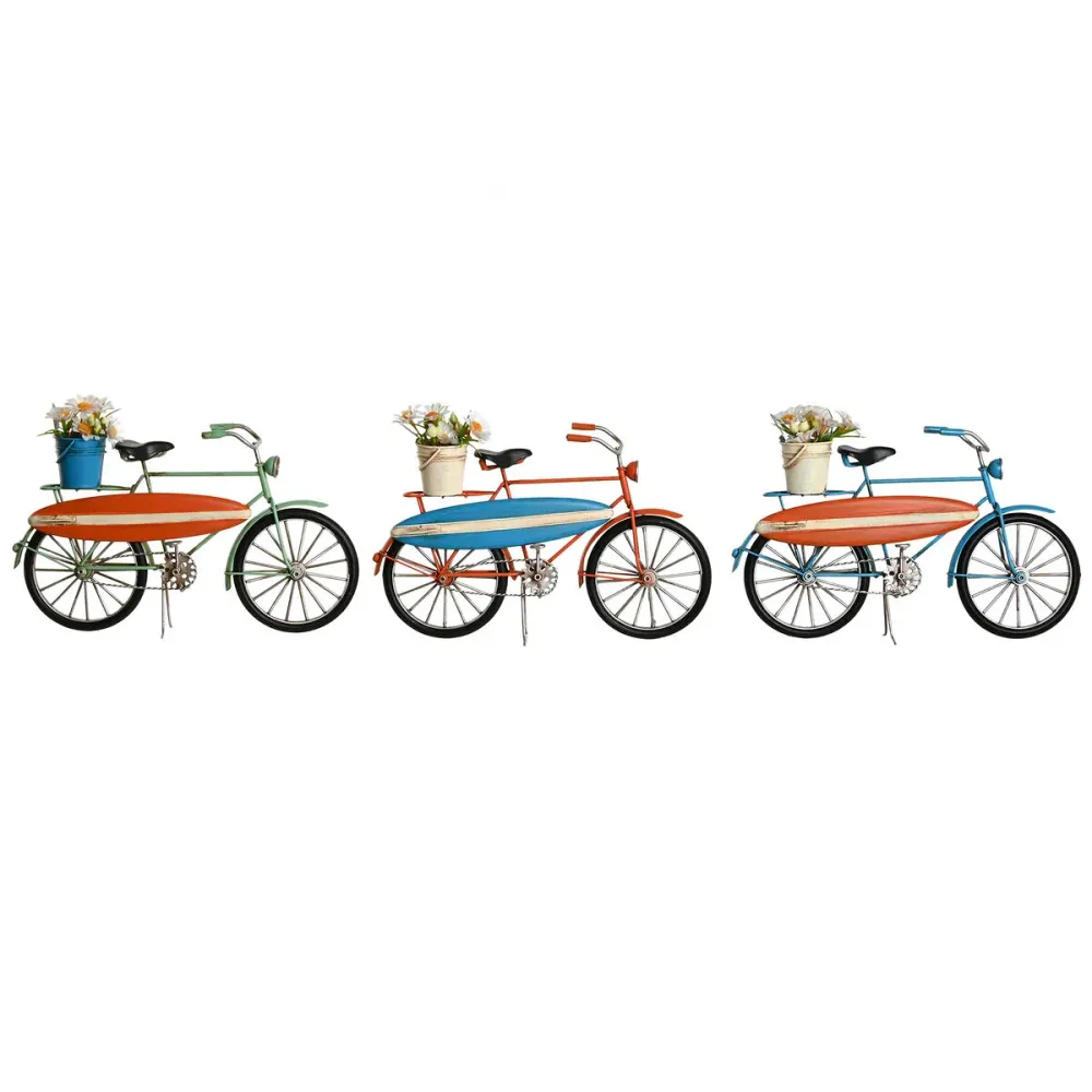 Koristehahmo Home ESPRIT Sininen Vihreä Oranssi 31 x 8,5 x 19 cm (3 osaa)