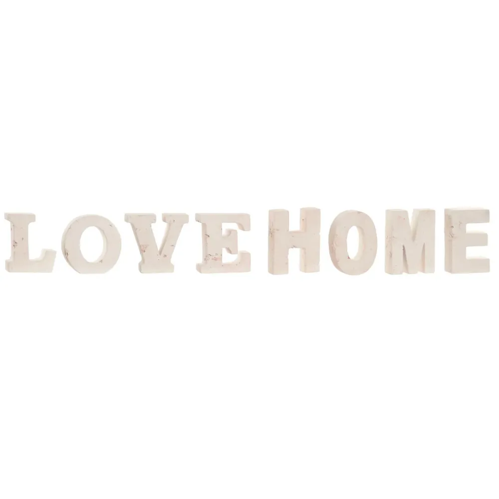 Koristehahmo Home ESPRIT Vaaleanpunainen 42.5 X 3.5 X 12 CM 42,5 X 3,5 X 11 CM (2 osaa)
