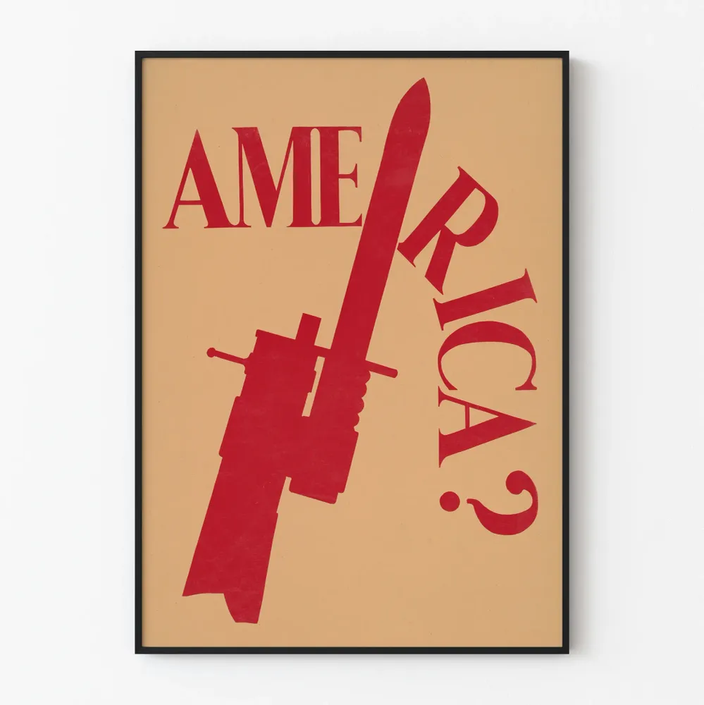 Koristejuliste Amerikka ? punaisella kiväärillä