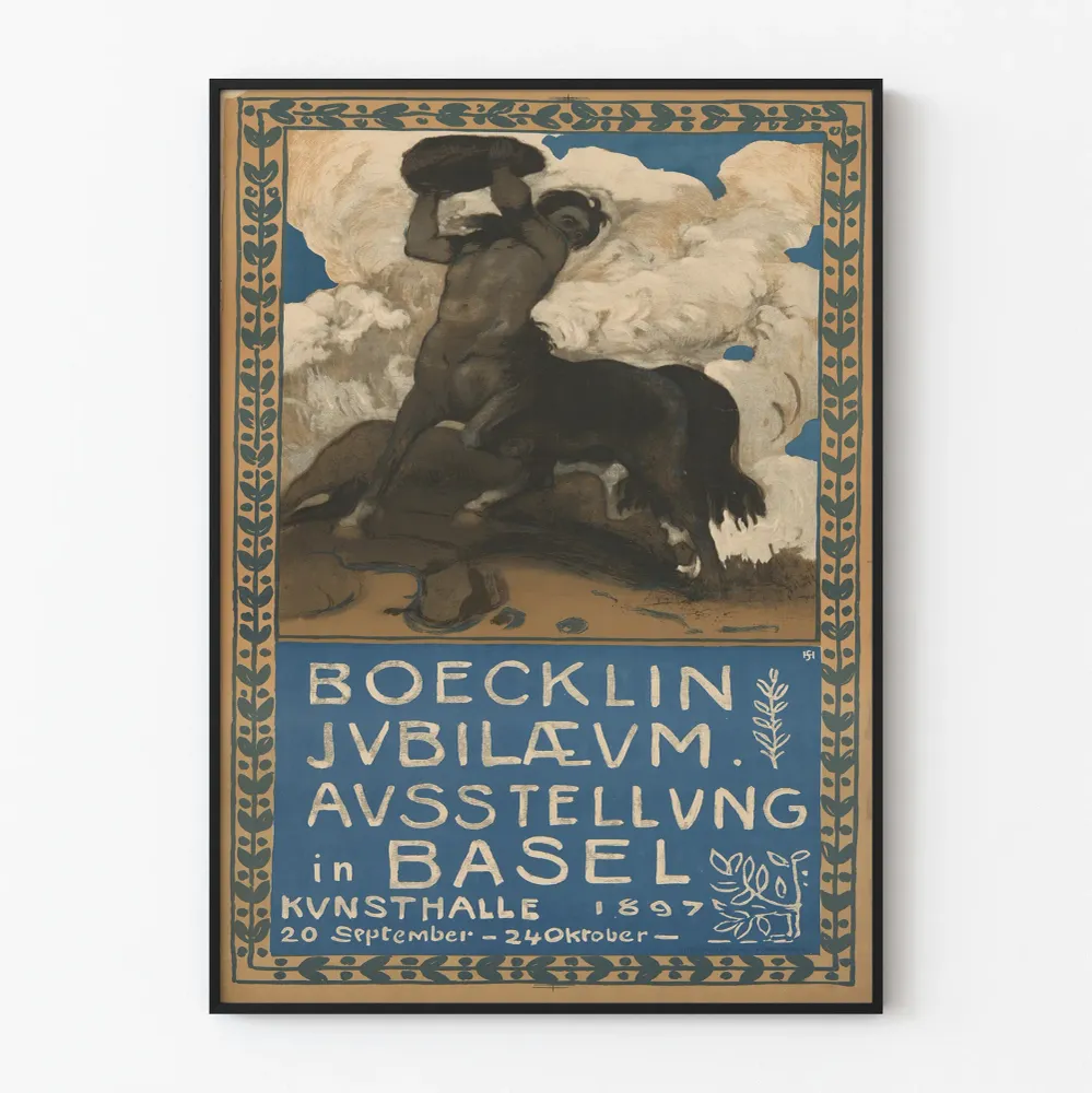 Koristejuliste Boecklin Juhlanäyttely 1897