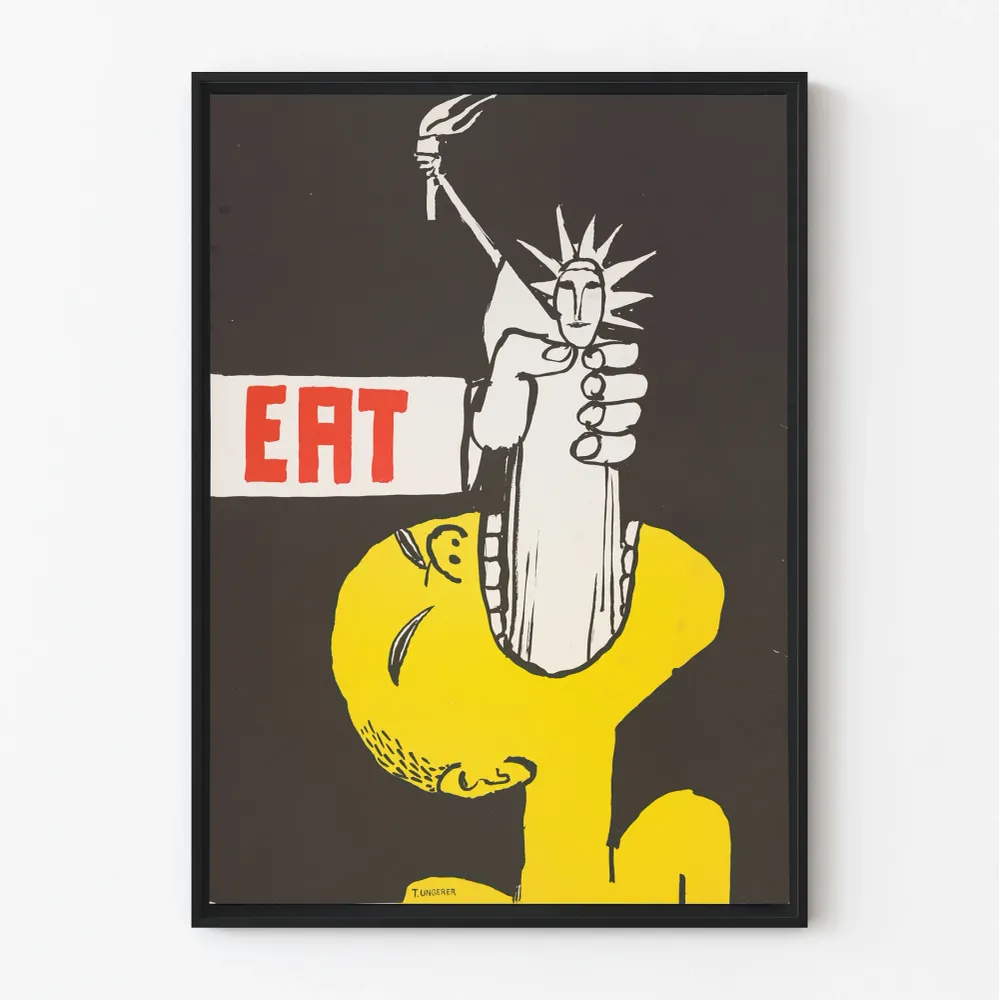 Koristejuliste Eat T. Ungerer - Nykytaiteen julistekunst