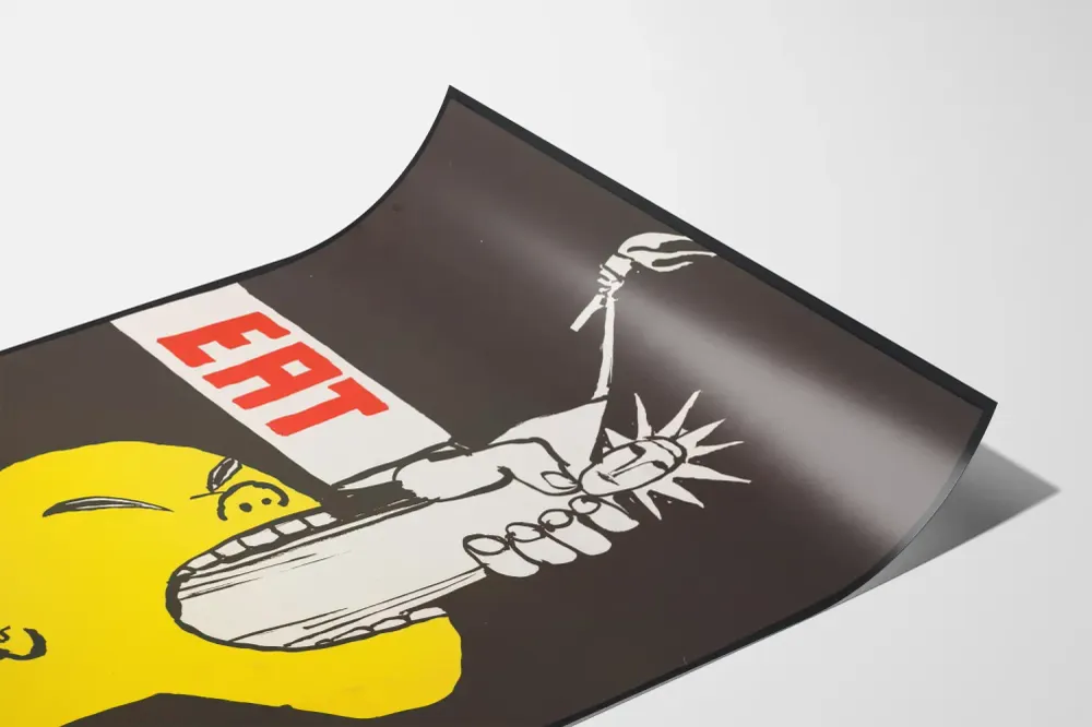 Koristejuliste Eat T. Ungerer - Nykytaiteen julistekunst