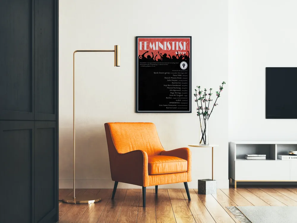 Koristejuliste Feministinen ilta - Teemallinen feministinen juliste