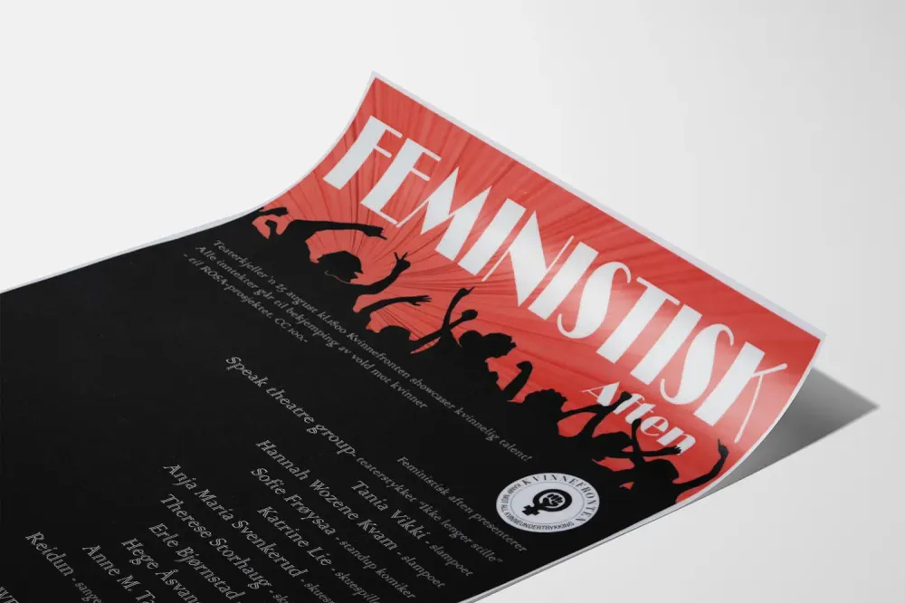 Koristejuliste Feministinen ilta - Teemallinen feministinen juliste