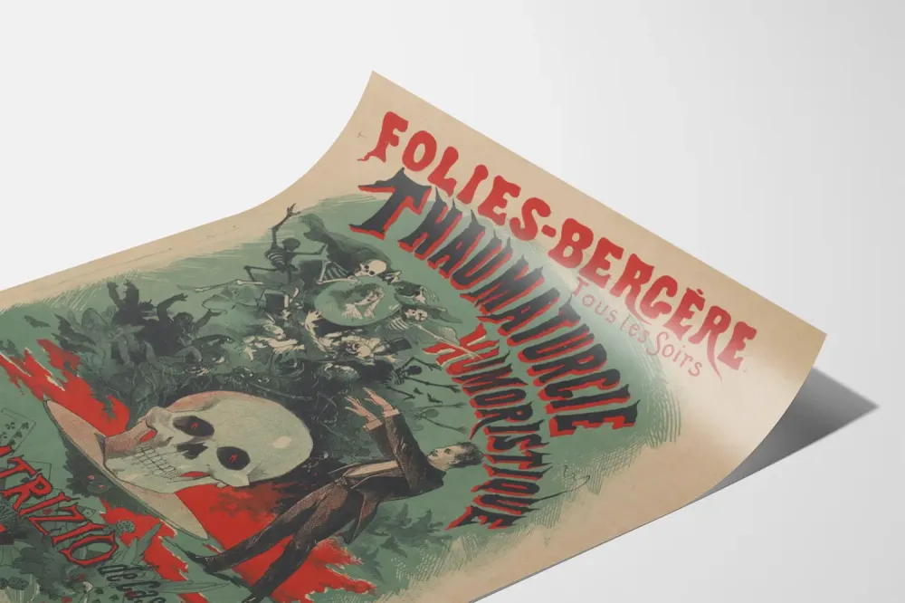 Koristejuliste Folies Bergère - Humoristinen Thaumaturgia