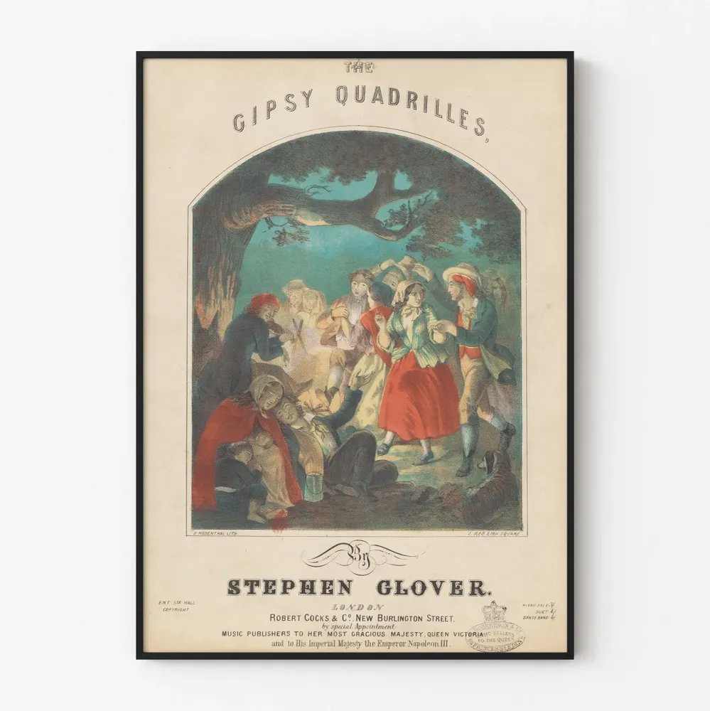 koristejuliste Gipsy Quadrilles Stephen Gloverilta