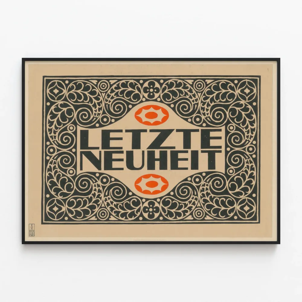 Koristejuliste Letzte Neuheit art déco vintage -tyyli