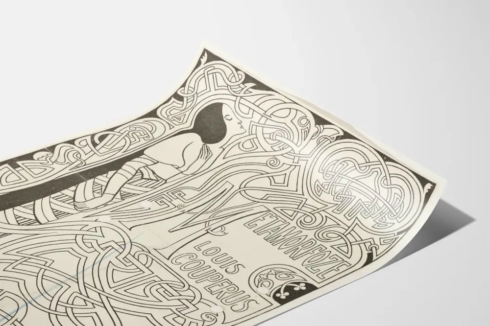 Koristejuliste Metamorfosi-tyylinen Art Nouveau -painos