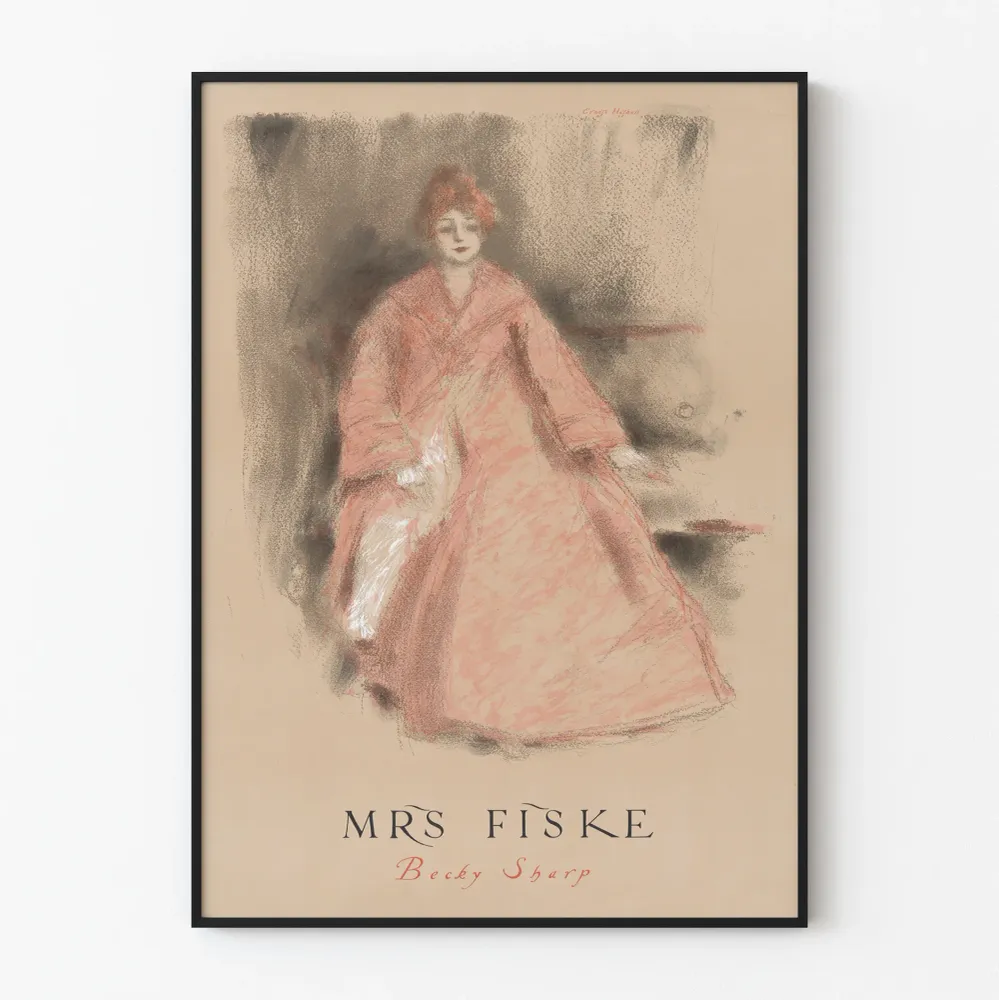 Koristejuliste Mrs Fiske Becky Sharp