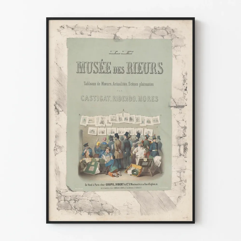 Koristejuliste Le Musée des Rieurs - Vintaget humoristinen kuvailluusio