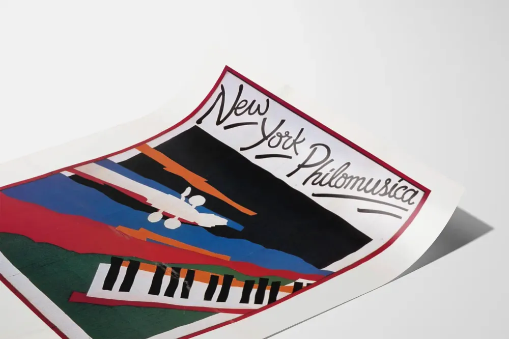 Koristejuliste New York Philomusica - Musikaalinen tunnelma