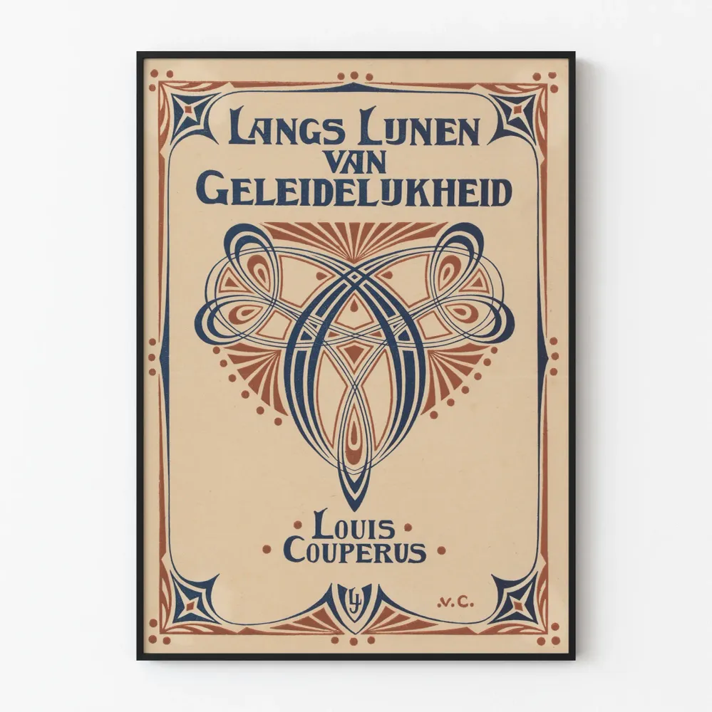 Koristejuliste vintage Langs Lijnen van Geleidelijkheid Louis Couperus