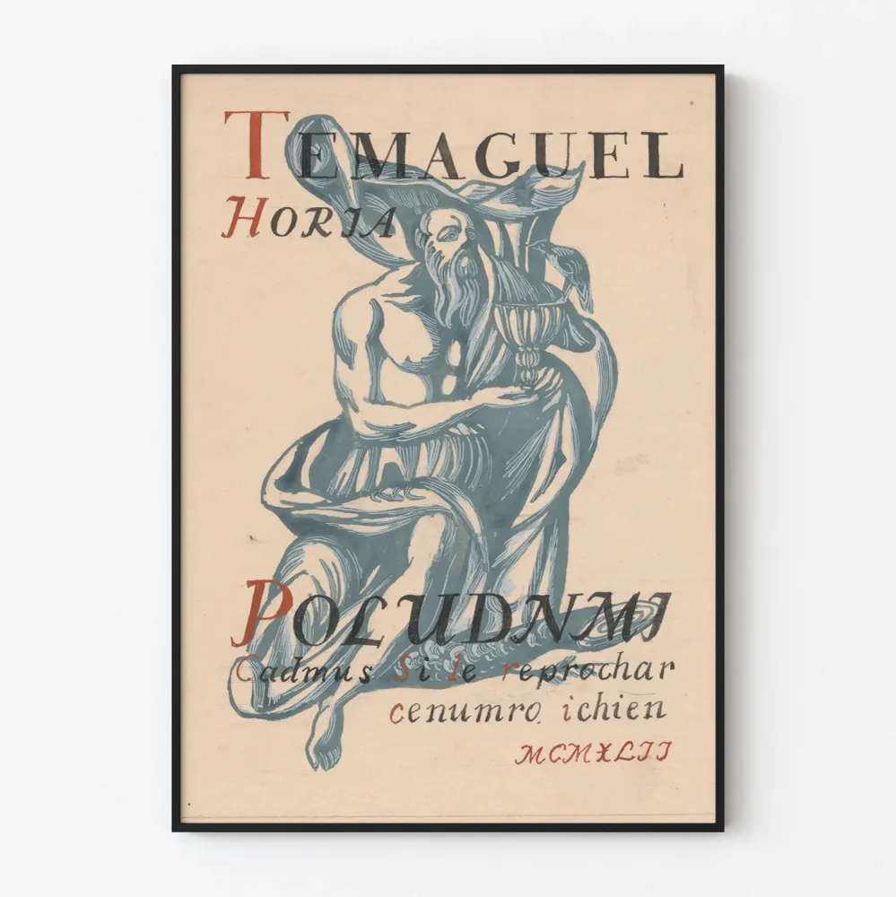 Koristejuliste vintage Temaguel Horia