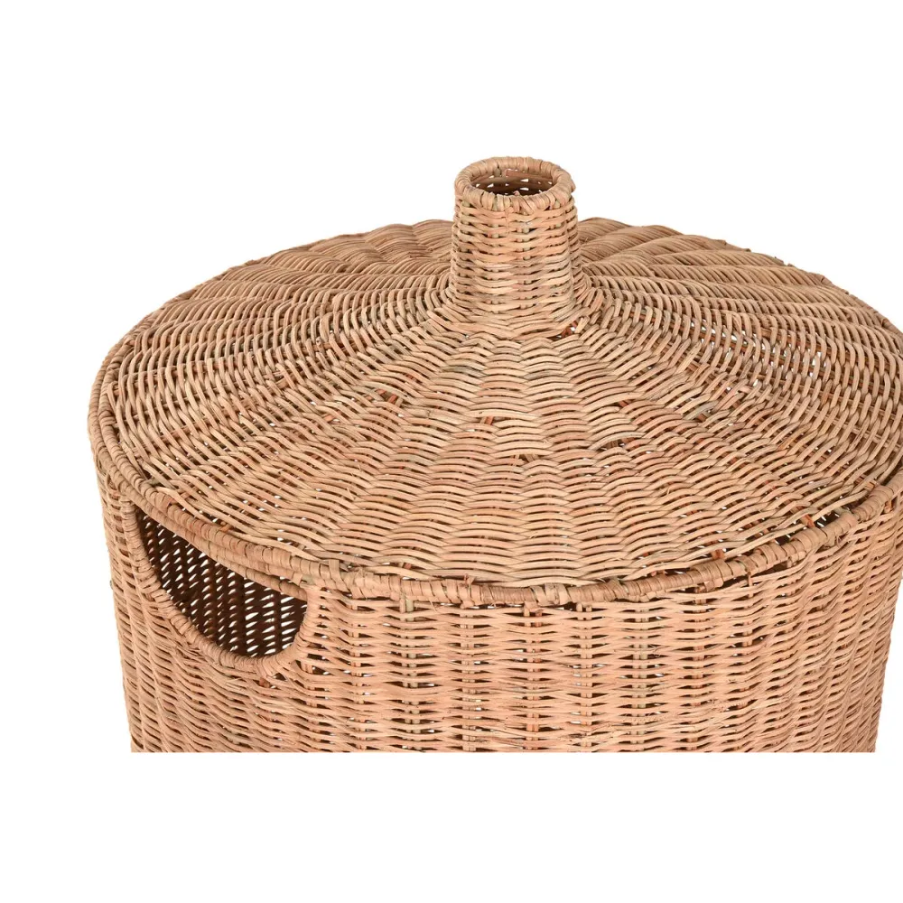 Koristerasia Home ESPRIT Luonnollinen Metalli Trooppinen (2 Kappaletta)