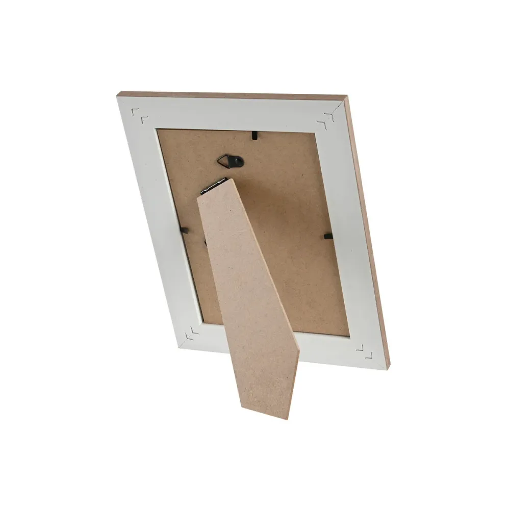 Kuvakehys Home ESPRIT Beige Luonnollinen Kristalli polystyreeni Kaupunki (4 osaa)