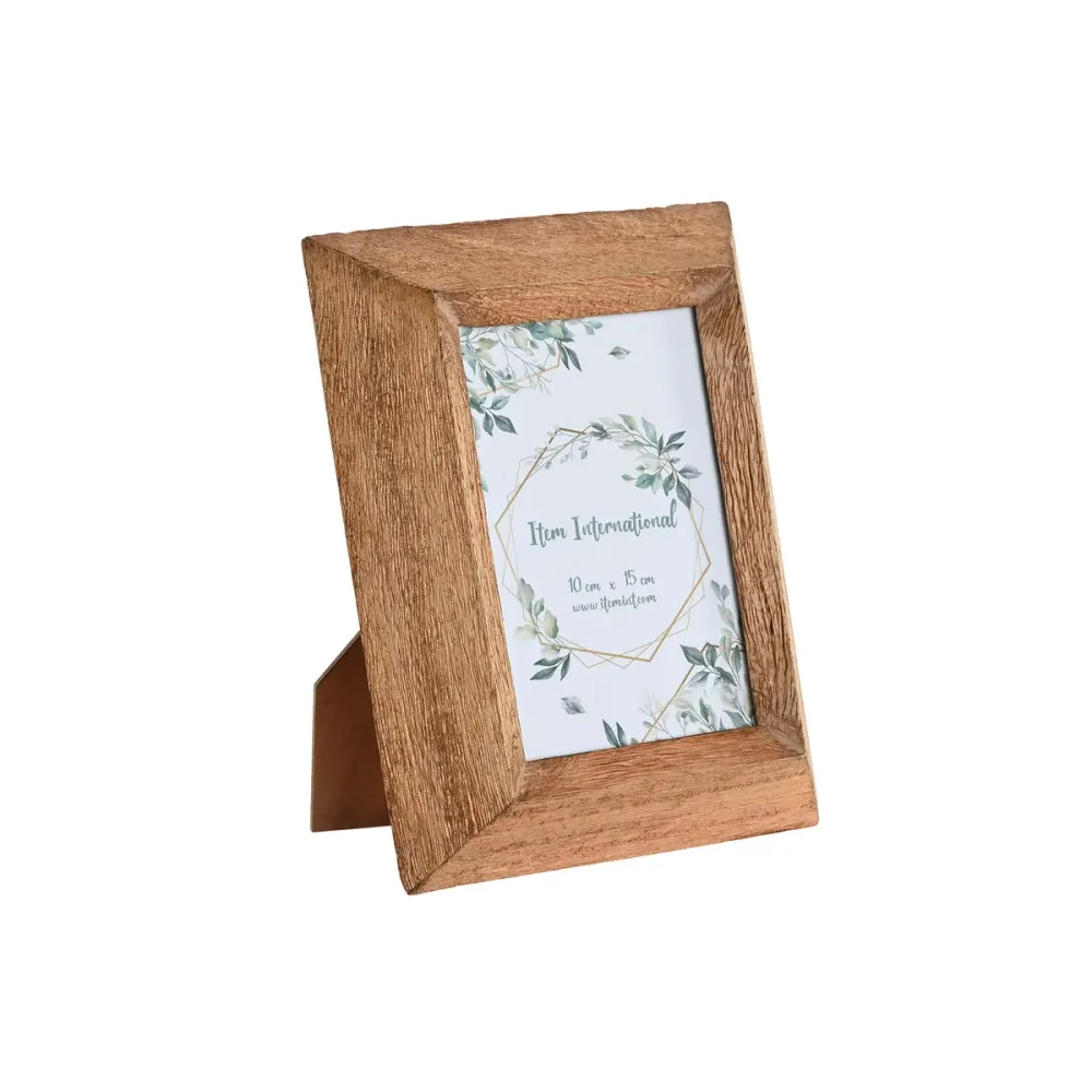 Kuvakehys Home ESPRIT Luonnollinen Kristalli Mangopuu