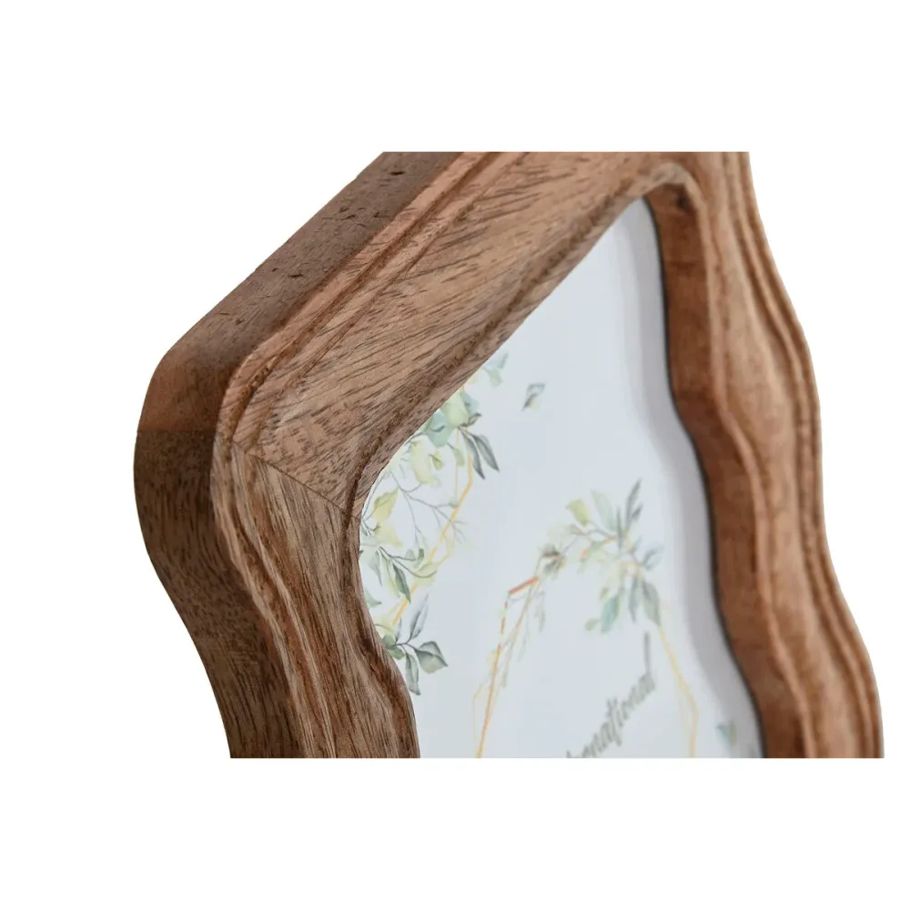 Kuvakehys Home ESPRIT Luonnollinen Mangopuu Aallot Kaupunki 18,5 X 2 X 25 cm