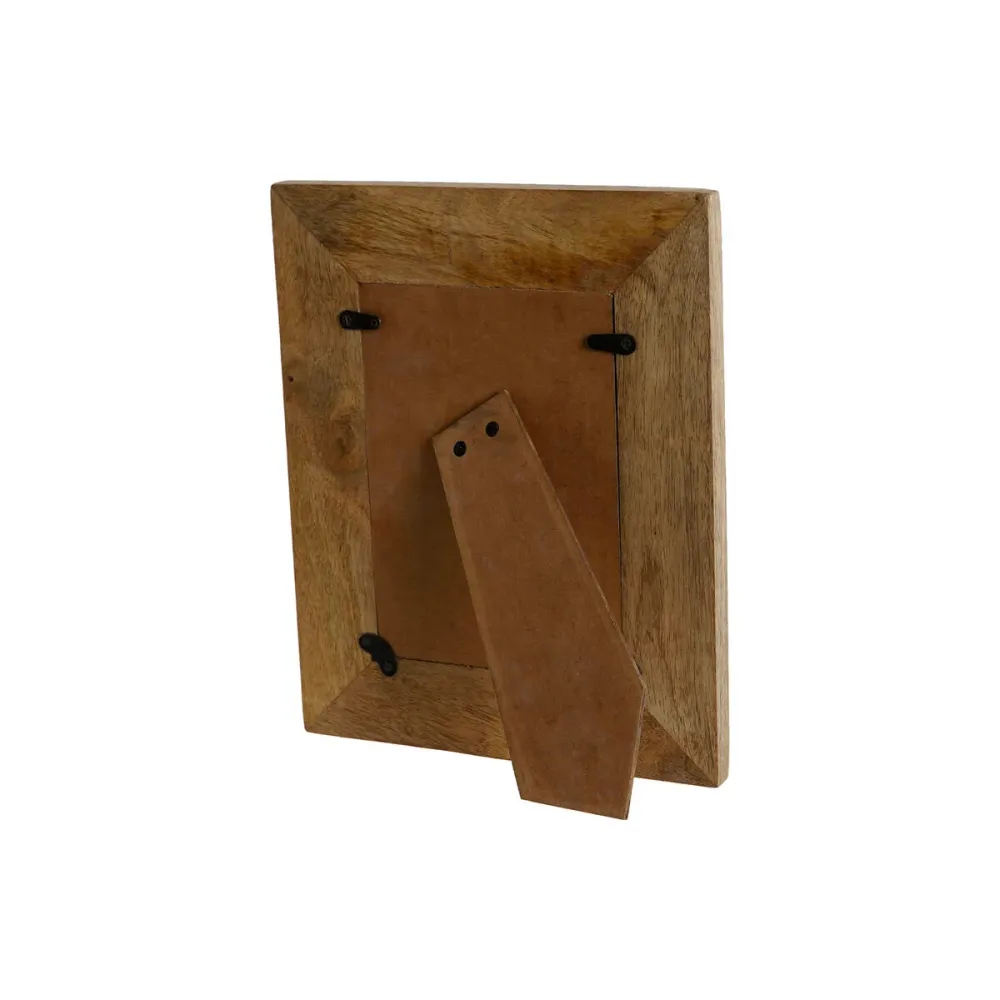 Kuvakehys Home ESPRIT Valkoinen Luonnollinen Helmiäinen Mangopuu Moderni 21,5 x 2 x 27 cm